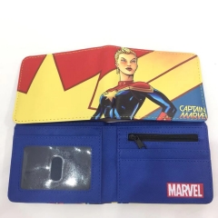 Captain Marvel Moive Anime PU Leather Wallet