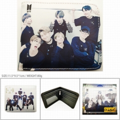 K-POP BTS Bulletproof Boy Scouts PU Leather Wallet Anime Purse