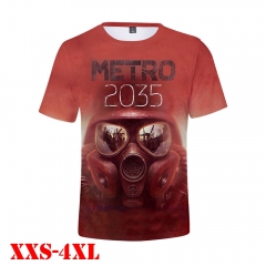 Metro Exodus Game 3D Print Casual Short Sleeve T Shirt