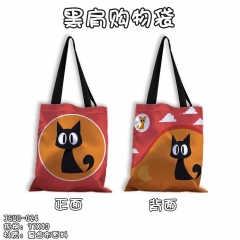 Animal Cat Anime Canvas Shopping Bag Women Single Shoulder Bags