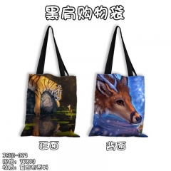 Animal Anime Canvas Shopping Bag Women Single Shoulder Bags