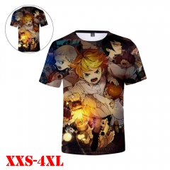 The Promised Neverland Anime 3D Print Casual Short Sleeve T Shirt