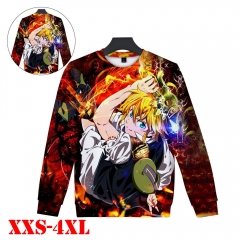 The Seven Deadly Sins Anime 3D Print Casual Thin Hoodie