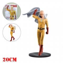 One Punch Man Cartoon Model Toys Statue Saitama Anime PVC Figure 20cm