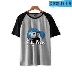 3 Colors Sally Face Game Cosplay Casual Unisex For Adult Anime Short T shirt