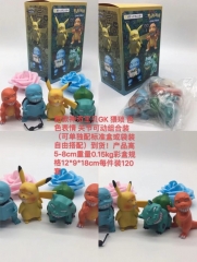 Pokemon Funny Cartoon Cosplay Collection Anime PVC Figure Toy (4pcs/set)