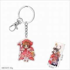 Card Captor Sakura Cartoon Anime Acrylic Pendant Keychain