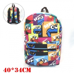 Sesame Street Anime PU Leather Backpack Bag
