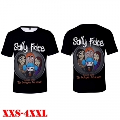 Sally Face Game 3D Print Casual Short Sleeve T Shirt