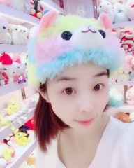 Alpaca Anime Colorful Plush Hat