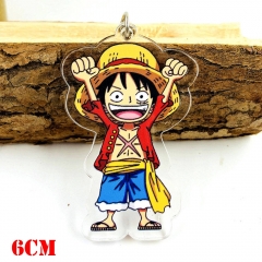 One Piece Anime Luffy Acrylic Keychain