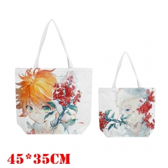 The Promised Neverland Anime Zipper Canvas Shopping Bag
