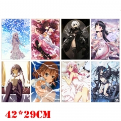 Anime Menma Hakurei Reimu YoRHa No.2 Type B Kuroneko Kasugano Sora Misaka Mikoto Inori BLACK★ROCK SHOOTER Poster Set Pictures Mixed Random Choices