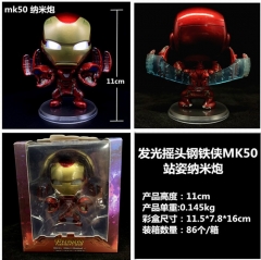 Iron Man MK50 Lighting Eye Character Collection Model Toy Anime Figure