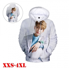 K-POP Astro 3D Print Casual Hooded Hoodie