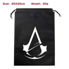 Assassin's Creed Anime Canvas Drawstring Bag