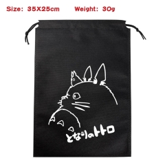 Totoro Anime Canvas Drawstring Bag