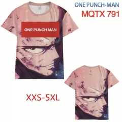 One Punch Man Anime 3D Print Casual Short Sleeve T Shirt