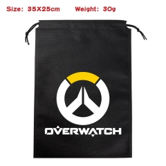 Overwatch Anime Canvas Drawstring Bag