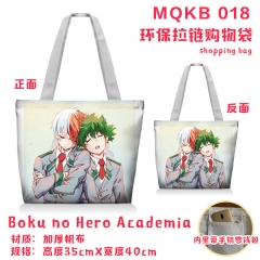 My Hero Academia Anime Canvas Zipper Shopping Bag