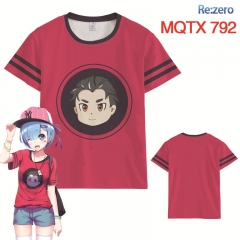 Re:Zero kara Hajimeru Isekai Seikatsu Anime Short Sleeve T Shirt