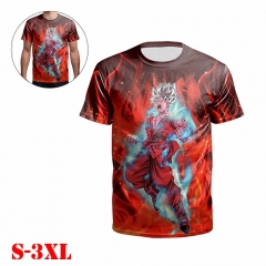 Dragon Ball Z Anime 3D Print Casual Short Sleeve T Shirt