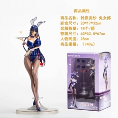 Zettai Junbaku Mahou Shoujo Misa Bunny Sexy Girl Character Model Toys Statue Anime PVC Action Figure