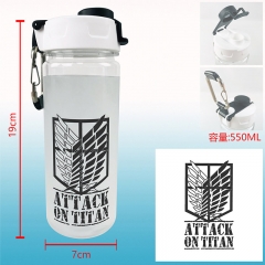 Attack on Titan/Shingeki No Kyojin Cartoon Anime Portable Sport Cup with Buckle Water Bottle