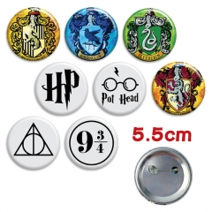 Harry Potter  Cartoon Brooch Kawaii Fancy Pin 8pcs/set