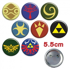 The Legend of Zelda Cartoon Brooch Kawaii Fancy Pin 8pcs/set