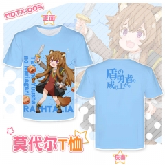 The Rising of The Shield Hero Anime 3D Print Casual Short Sleeve T Shirt