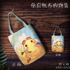 Pokemon Anime Canvas Shopping Bag