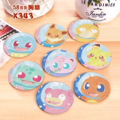 Pokemon Anime Badge Brooches Pins Set