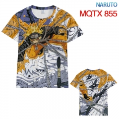 Naruto Anime 3D Print Casual Short Sleeve T Shirt