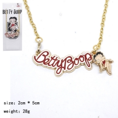 Betty Boop Fashion Cosplay Decoration Pendant Anime Necklace