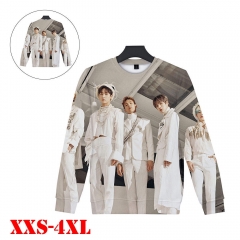 K-POP MONSTA X 3D Print Casual Thin Hoodie