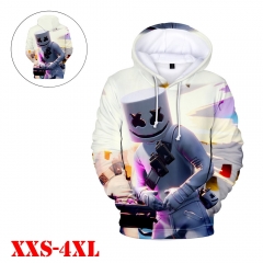 Fortnite DJ Electronic Music Marshmello 3D Print Casual Hooded Hoodie