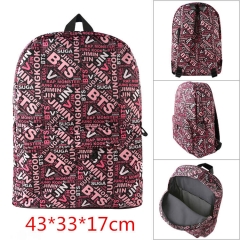 K-POP BTS Bulletproof Boy Scouts Students Anime Nylon Waterproof Cloth Backpack Bag