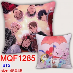 K-POP BTS Bulletproof Boy Scouts Anime Pillow Two Side 45*45CM