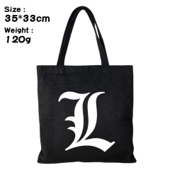 Death Note Anime Canvas Shopping Bag Women Single Shoulder Bags