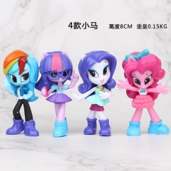 My Little Pony Movie Cosplay Collection Model Toy Anime PVC Figure (4pcs/set)