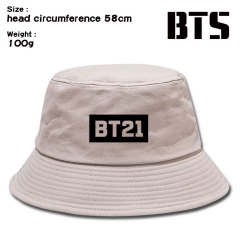 8 Styles K-POP BTS Bulletproof Boy Scouts Anime Canvas Bucket Hat Sunhat