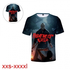 Friday the 13th Movie 3D Print Casual Short Sleeve T Shirt