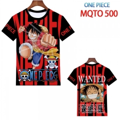 Japanese Anime One Piece Cartoon Printing Summer Short Sleeve T shirts