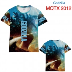 Godzilla Movie Cartoon 3D Printing Short Sleeve T shirts