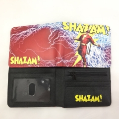 Shazam! Movie Cosplay Money Saving Purse PU Leather Anime Wallet