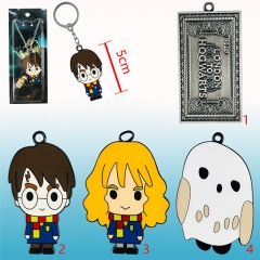 3 Designs Harry Potter Movie Cartoon Cosplay Alloy Anime Keychain