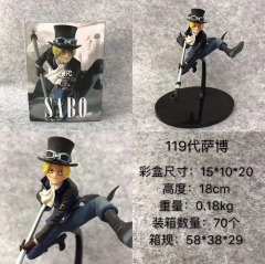 One Piece 119 Generation Sabo Anime Figure Japanese PVC Toy 18cm