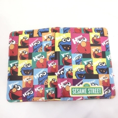 Sesame Street Cartoon Cosplay Card Holder Anime Passport Book Cover Card Bag