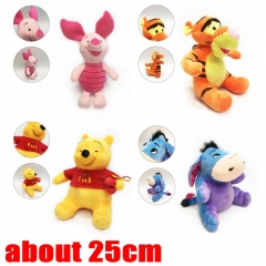 Disney Winnie the Pooh Cute Cartoon Collection Dolls Anime Plush Toy (4pcs/set)